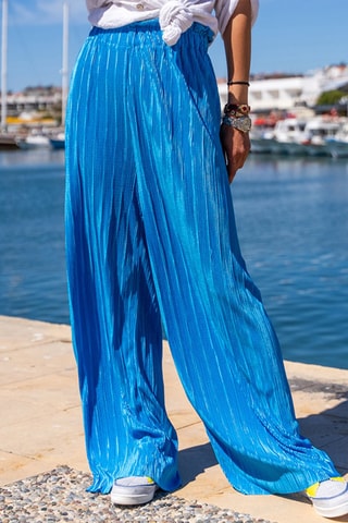 Broek Hoge Taille - Turquoise