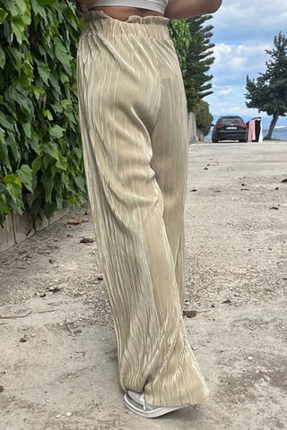 Broek Hoge Taille - Nude