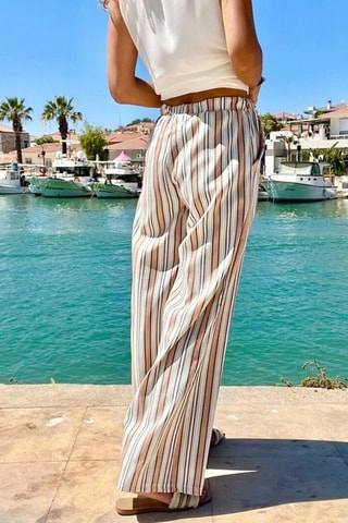 Broek Hoge Taille - Roze