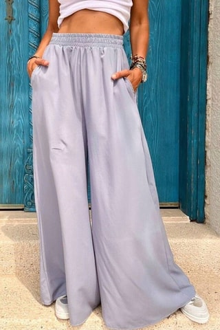 Broek Hoge Taille - Lichtgrijs