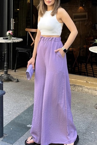 Broek Hoge Taille - Paars