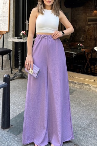 Broek Hoge Taille - Paars