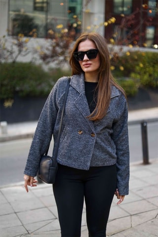 Jas - Gemêleerd Antraciet