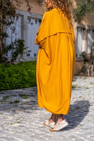 Lange Jurk Mosterdgeel