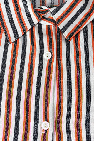 Blouse-jurk Antraciet en Steenrood