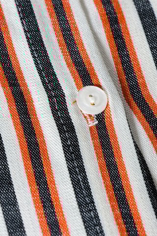 Blouse-jurk Antraciet en Steenrood