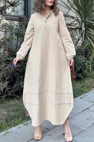 Lange Jurk - Beige