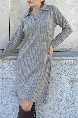 Trui-jurk Lichtgrijs