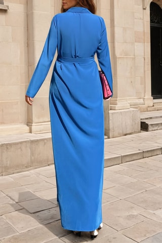 Blouse-jurk - kobaltblauw