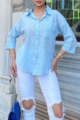 Blouse - Hemelsblauw