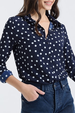 Blouse Marineblauw