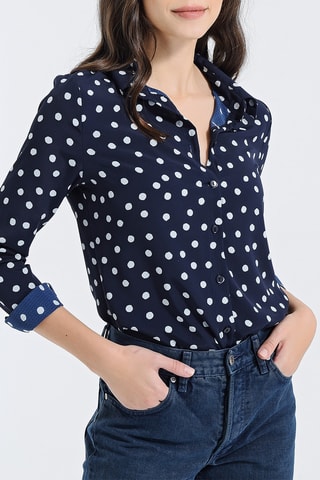 Blouse Marineblauw