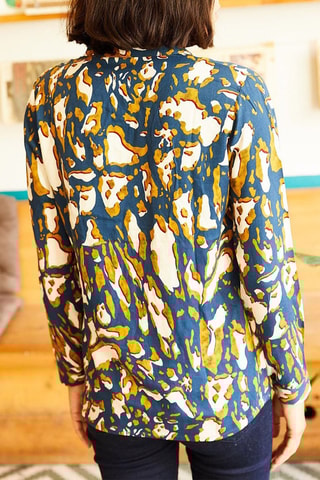 Blouse Blauw en Geel