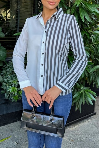 Blouse - Wit en Zwart