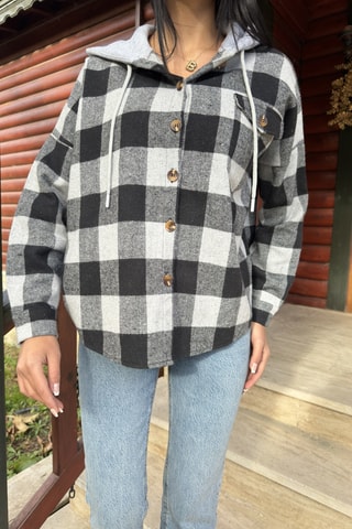 Wollen Jasje - Zwart en wit