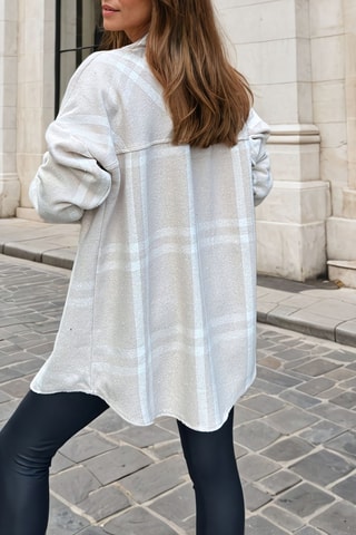 Wollen Jasje - Beige en wit