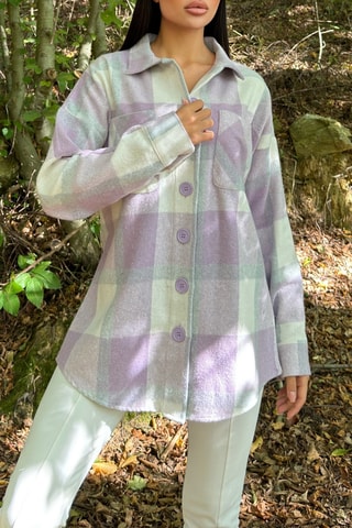 Wollen Jasje - Paars en groen