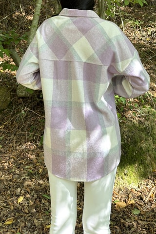 Wollen Jasje - Paars en groen