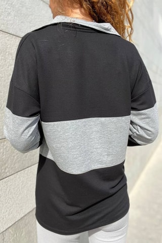 Sweater Zwart en Gemêleerd Grijs