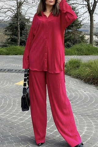 Tuniek en Palazzobroek - Fuchsia