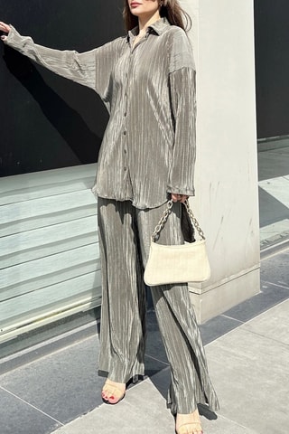 Tuniek en Palazzobroek - Donkergrijs 