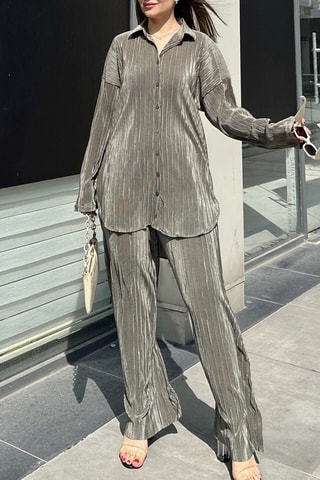 Tuniek en Palazzobroek - Donkergrijs 