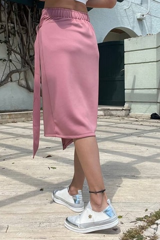 Wikkelrok Hoge Taille - Oudroze