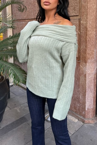 2-in-1 Trui - Zeegroen