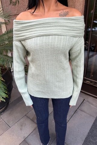 2-in-1 Trui - Zeegroen