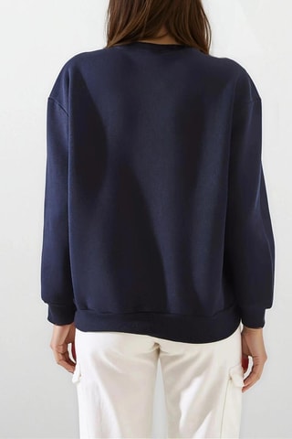 Sweater - Marineblauw en Roze