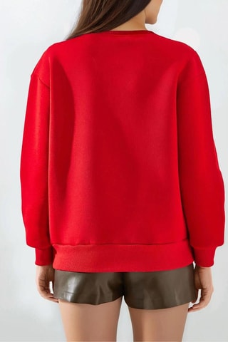 Sweater - Rood en Bruin