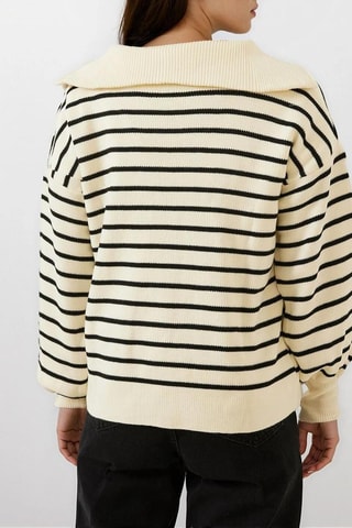 Trui - Ecru en Zwart