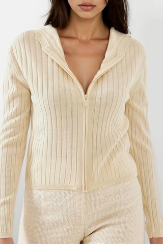 Vest met Capuchon - Ecru