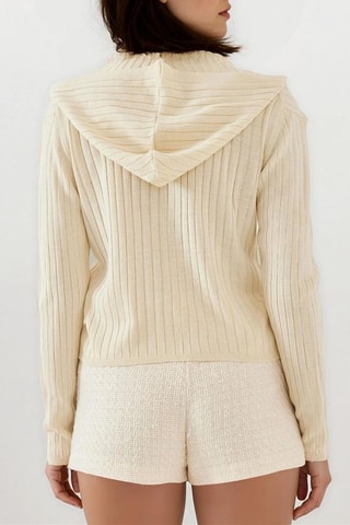 Vest met Capuchon - Ecru