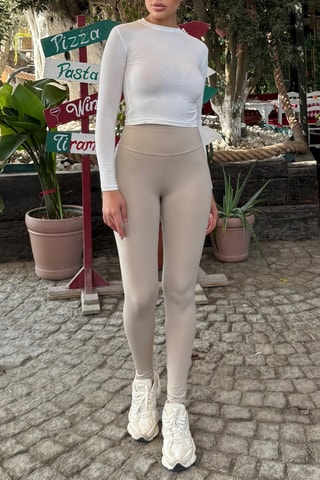 Legging Hoge Taille - Beige