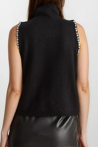 Mouwloze Trui - Zwart
