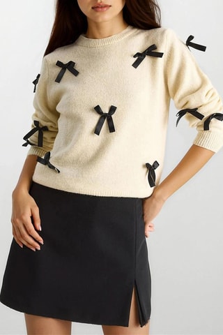 Trui - Ecru en Zwart