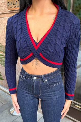 Korte Trui - Marineblauw