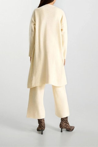 Mouwloos Vest en Broek met Hoge Taille - Ecru