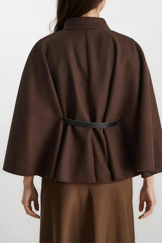 Poncho - Donkerbruin