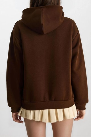 Sweater met Capuchon - Bruin