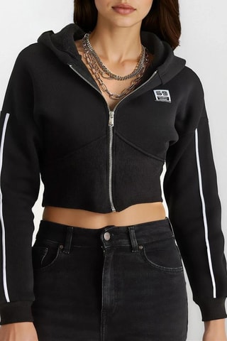 Kort Vest met Capuchon - Zwart