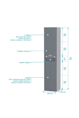 Conjunto de cuarto de baño Léon - 3 piezas