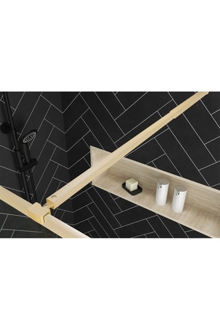 Mampara de ducha Edge - Dorado - 200 x 160 cm