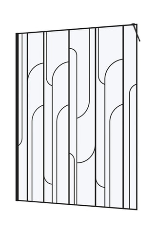 Mampara de ducha Gatsby - Negro - 140 x 195 cm