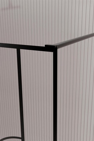 Mampara de ducha Gatsby - Negro - 140 x 195 cm