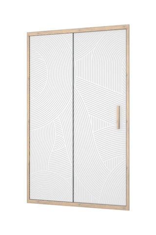 Puerta de ducha corredera Japandi - Dorado - 200 x 120 cm