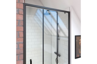 Mampara de ducha Edge - Dorado - 200 x 120 cm