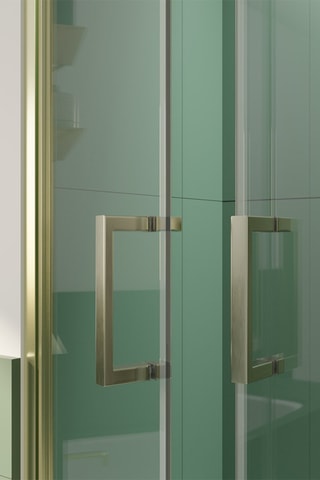 Puerta de ducha Saloon - Dorado - 200 x 80 cm