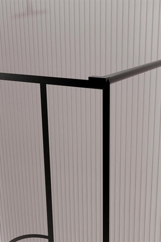 Mampara de ducha Gatsby - Negro - 120 x 195 cm